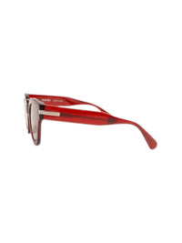 Amiri Unisex Classic Logo Sunglasses in translucent red - women's accessory - alternate view