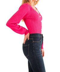 And The Why - Waiting by the Phone Cable Knit Bodysuit