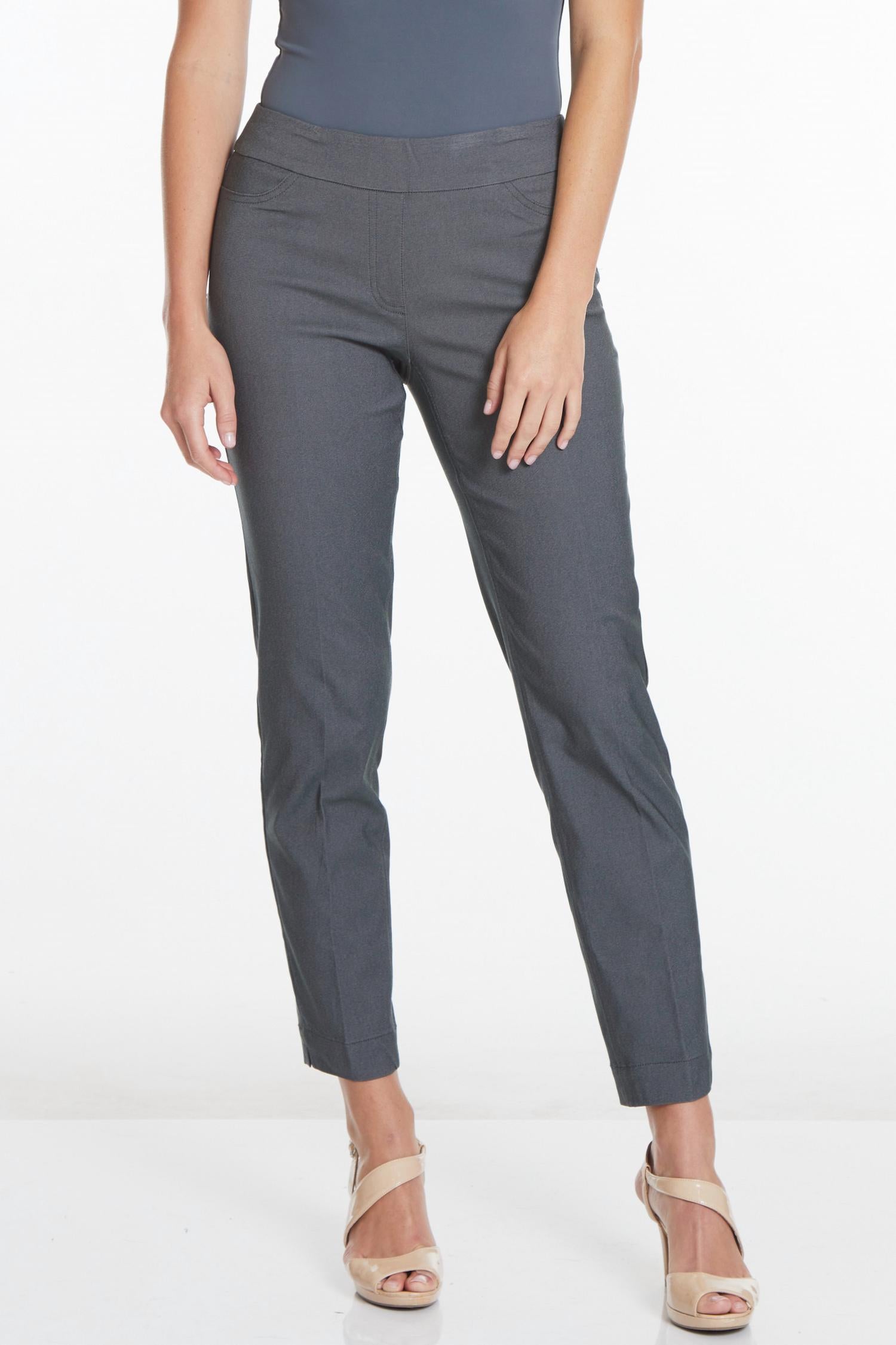 Slimsation By Multiples - Pull On Twill Ankle Pants