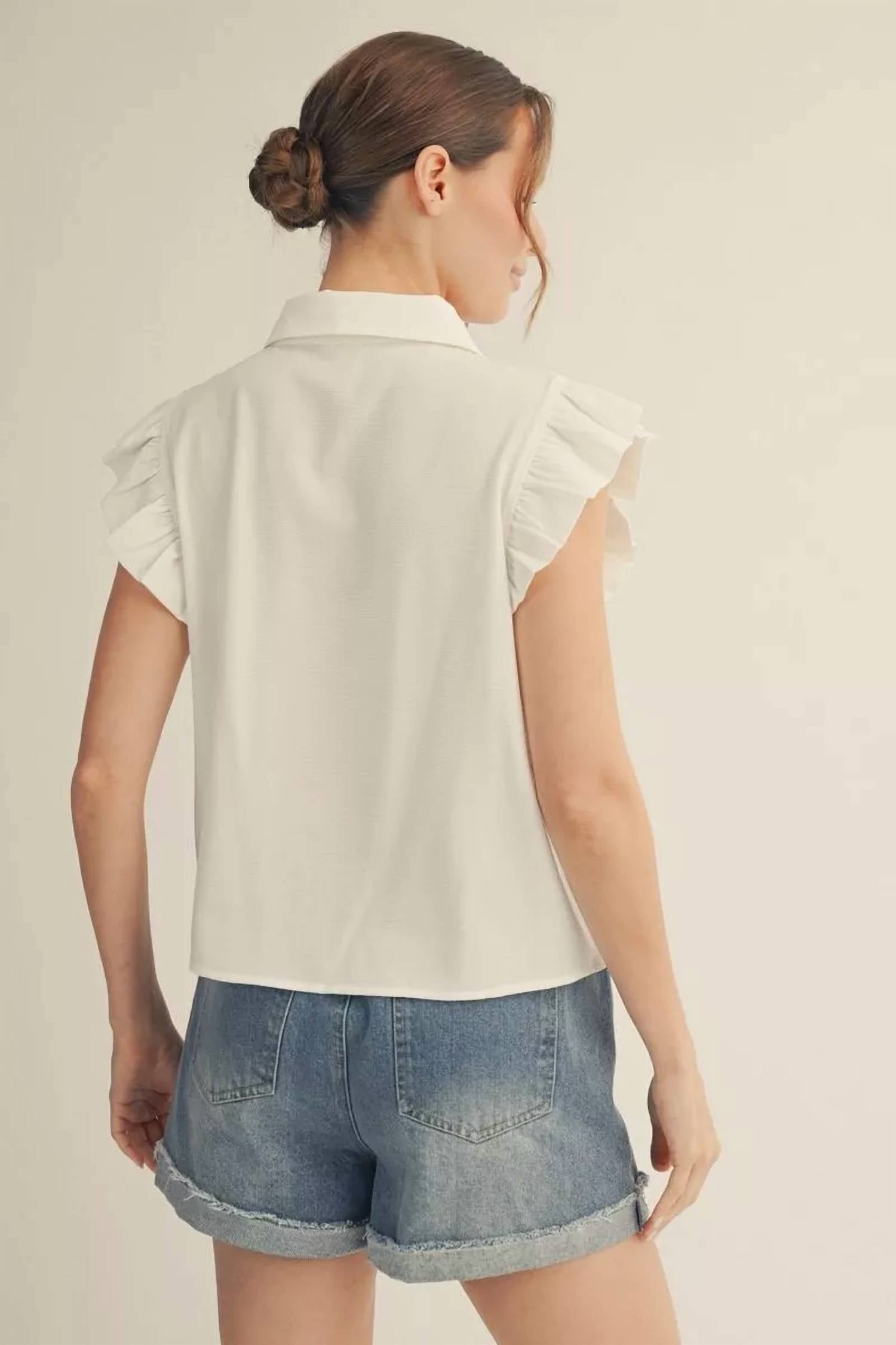 Jodifl - Roosevelt Ruffle Top