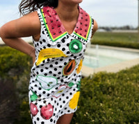 Queen Of Sparkles - Polka Dot Fruit Tank Dress