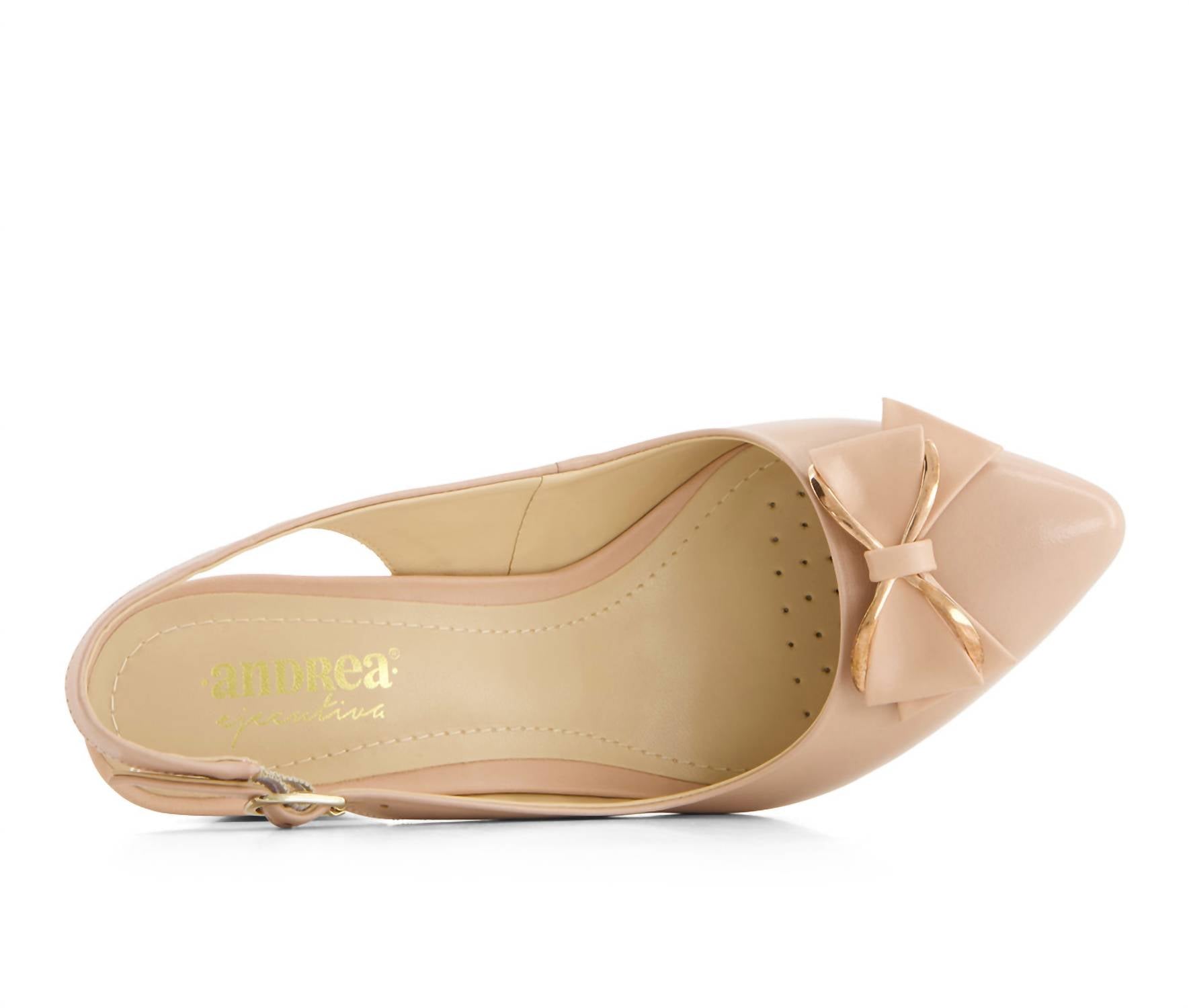 Andrea - Women's Slingback And Bow Pumps