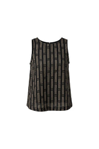 Fun 2 Fun - Women's Printed Tank with Back Details