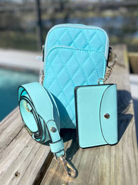 Jen & Co. - Women's Parker Vegan Quilted Crossbody Bag