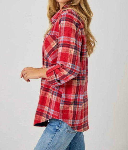 Mystree - Cabin Plaid Flannel Shirt