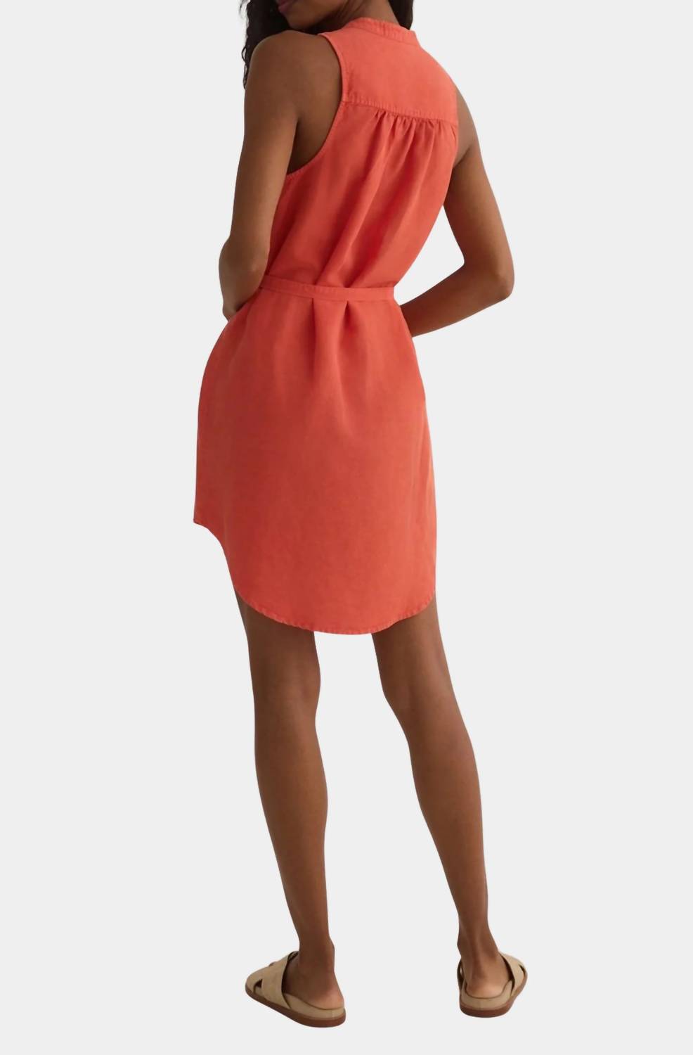 Bella Dahl - Sleeveless Placket Pullover Mini Dress
