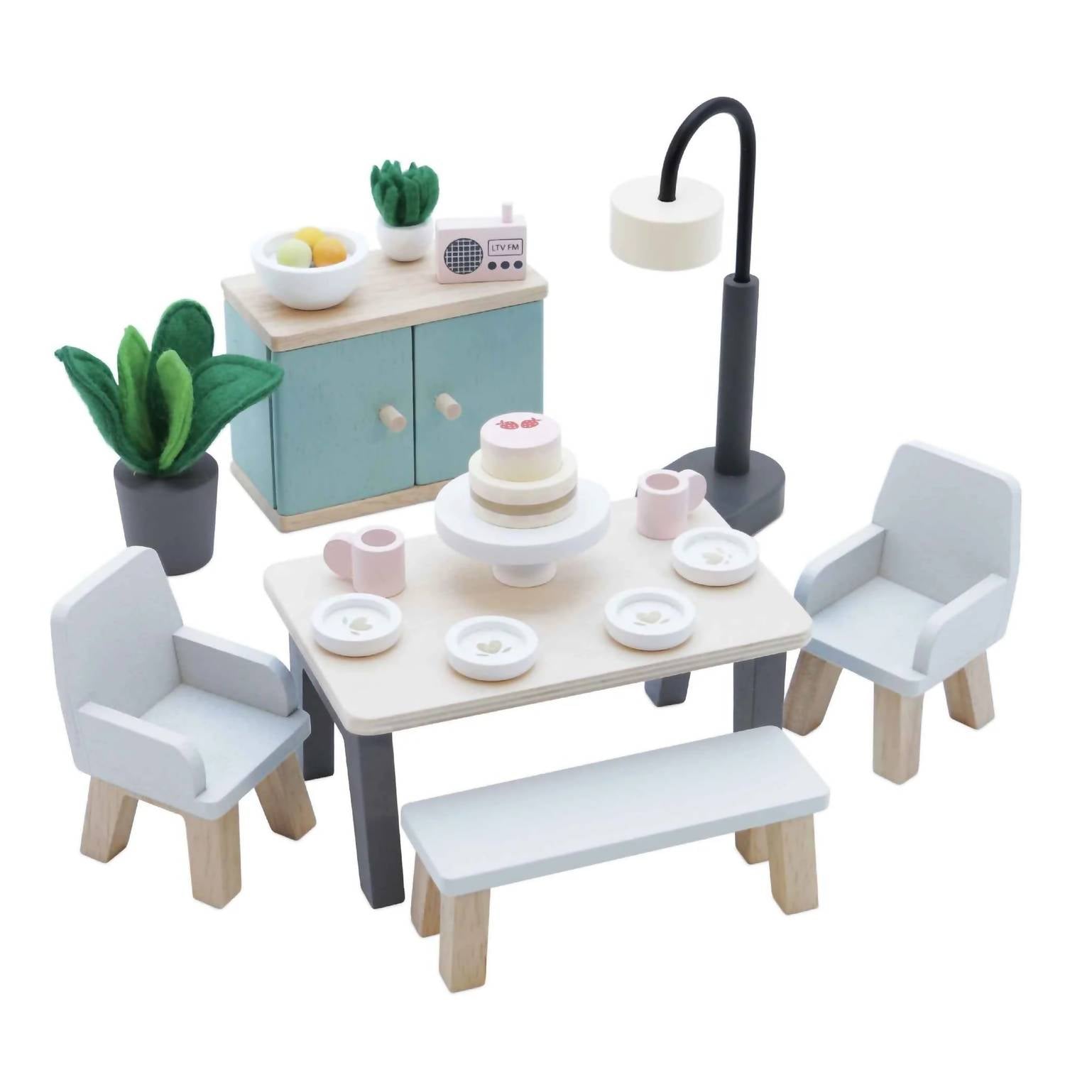 Le Toy Van - Kid's Wooden Dollhouse Dining Room