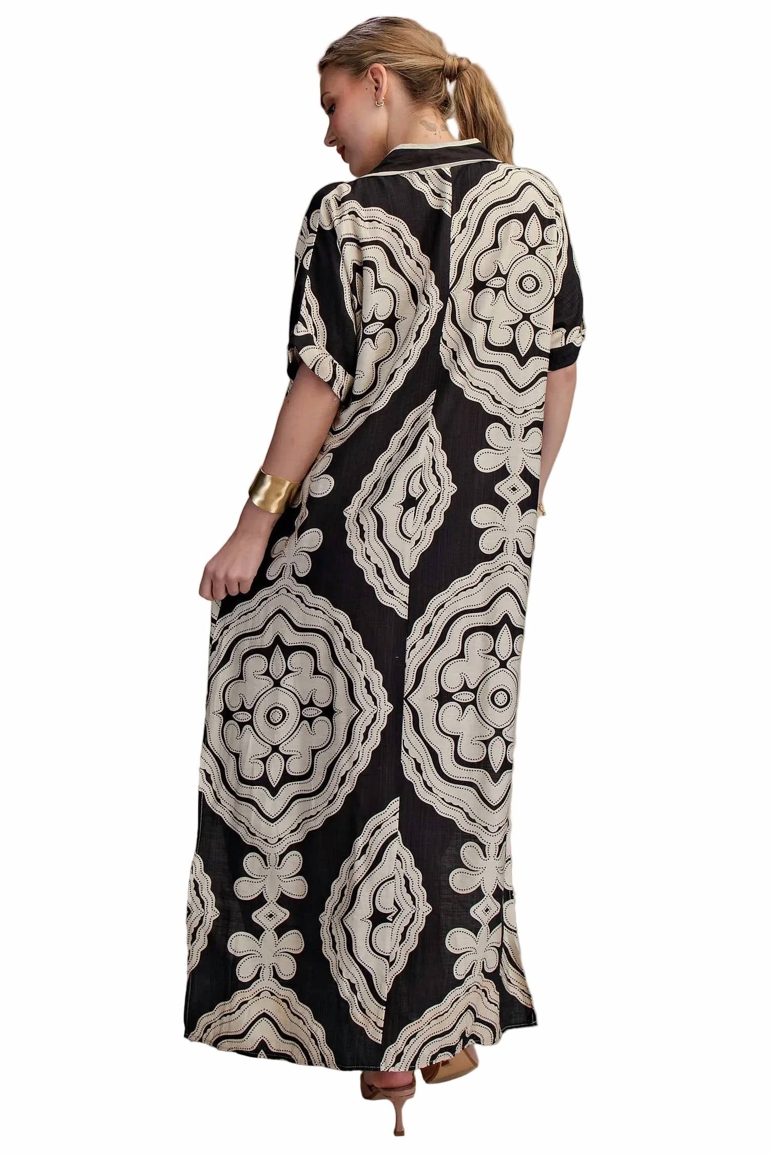 Glam - Mandala Caftan Maxi Dress