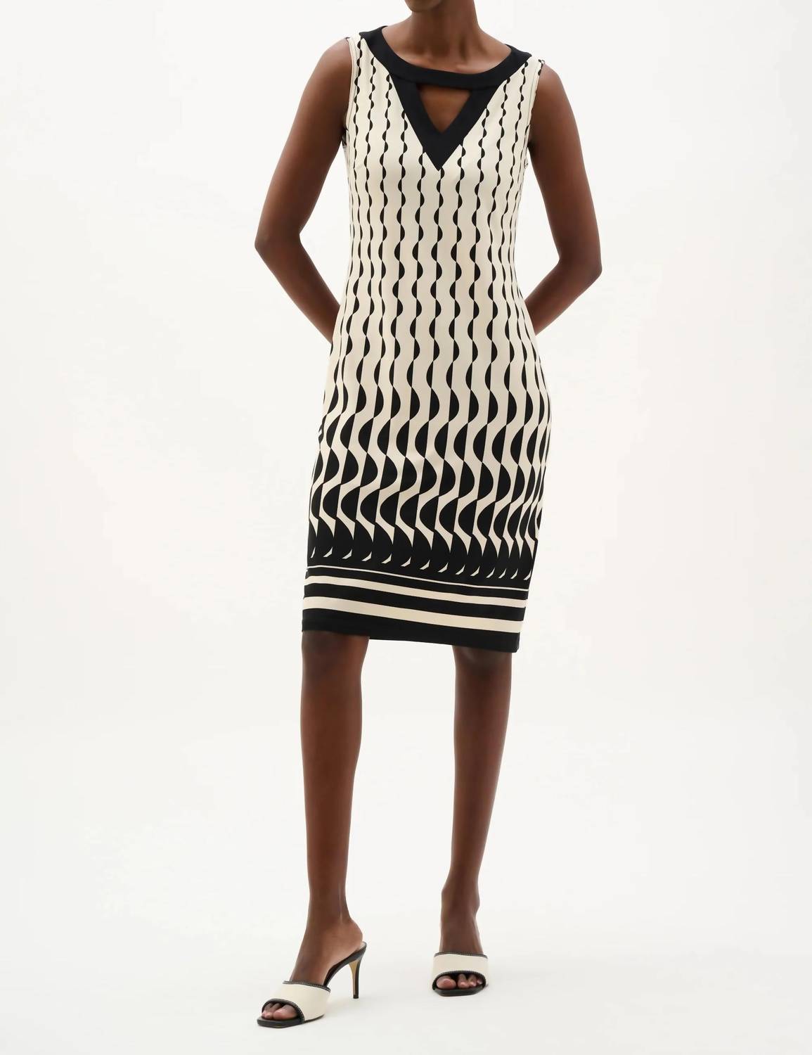 Joseph Ribkoff - Geometric Print Sheath Dress