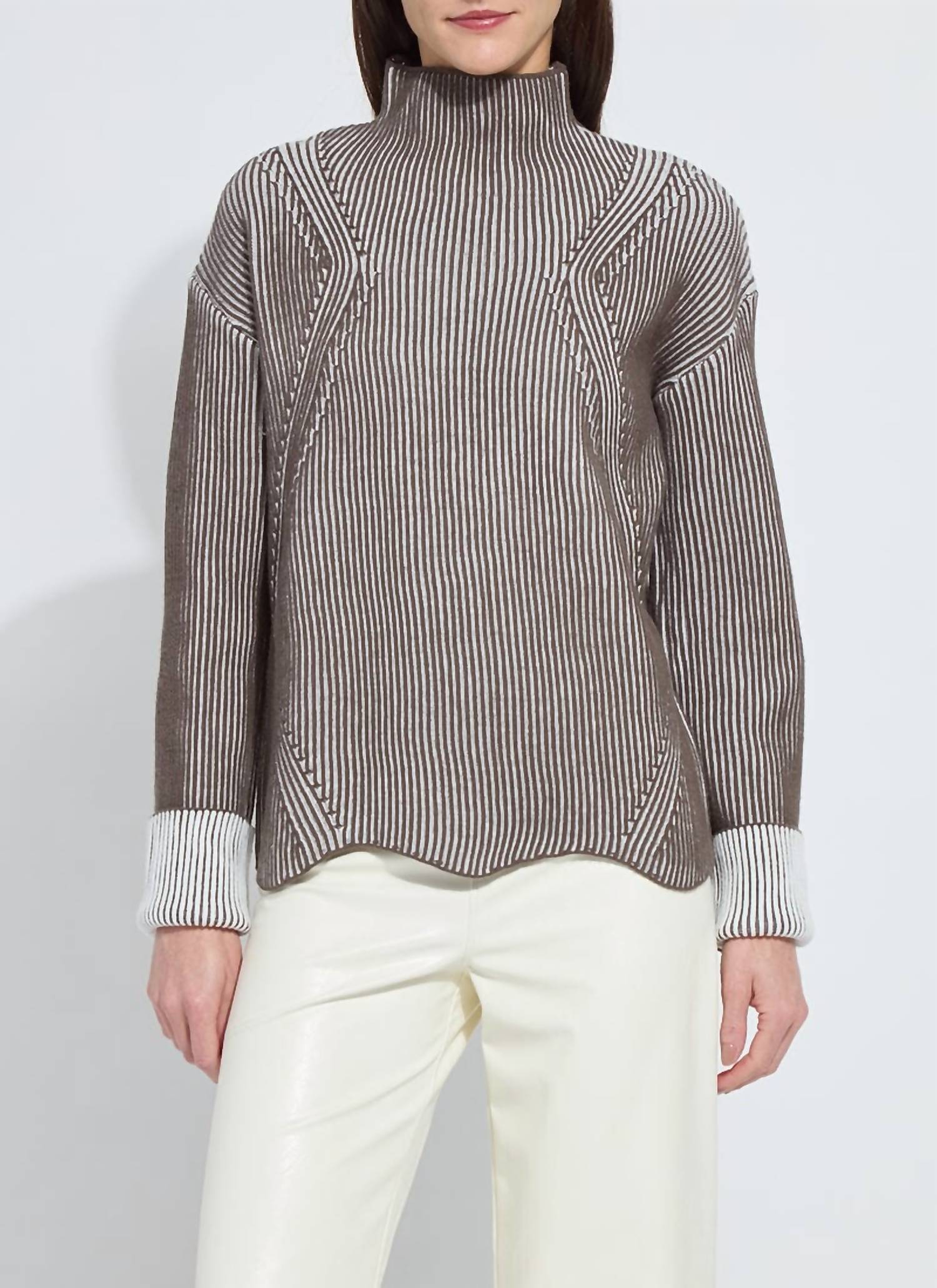 Lysse - Hyacinth Cozy Rib Scallop Edge Pullover