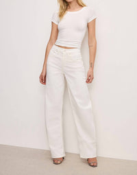 Good American - Good Barrel Twill Pants