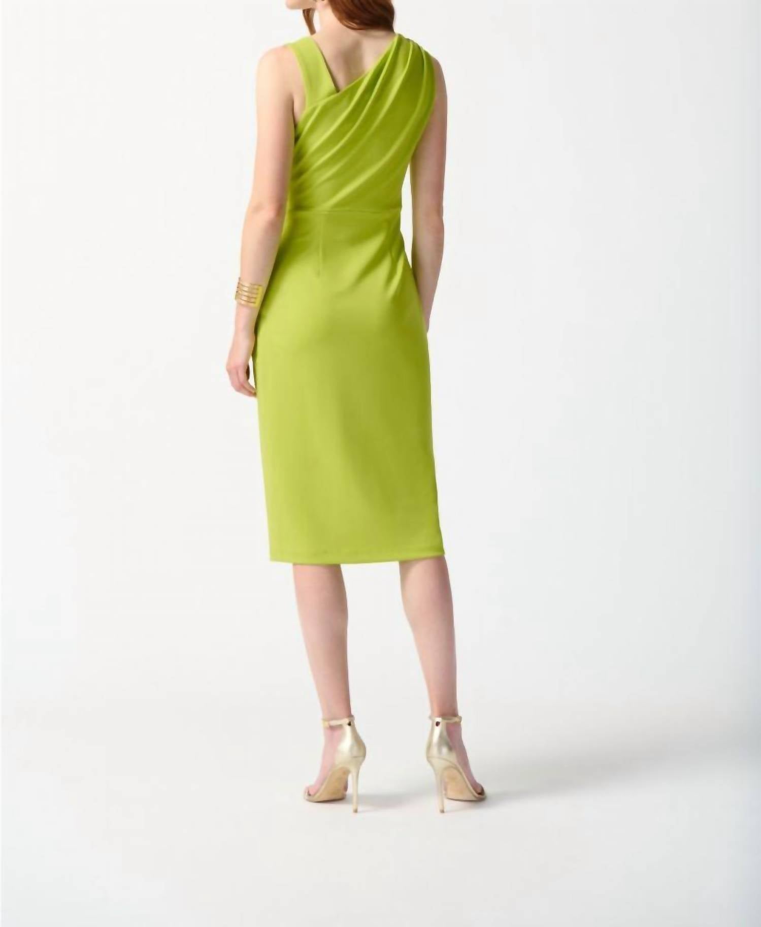 Joseph Ribkoff - Asymmetrical Sleeveless Sheath Dress