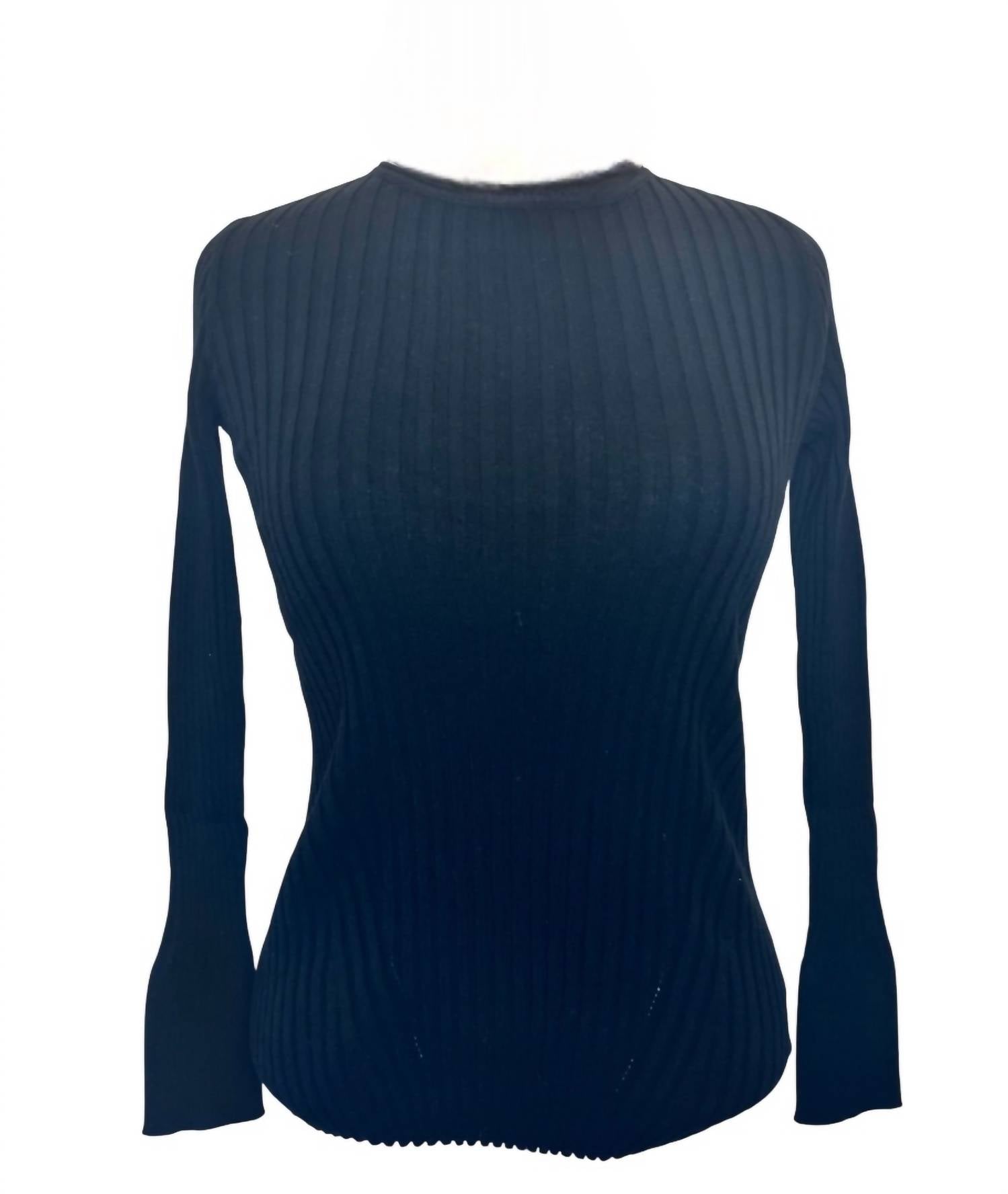 Tyler Boe - Women's Cotton Cashmere Ribbed Crewneck Top