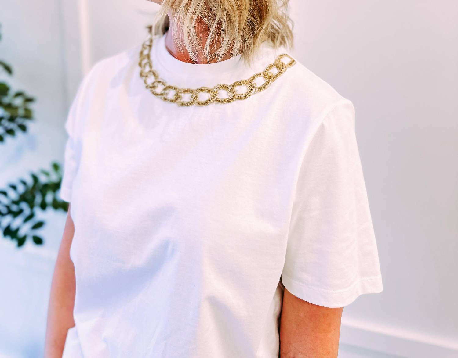 EXQUISE Harmony Tee Shirt in white - women's t-shirt - view 4
