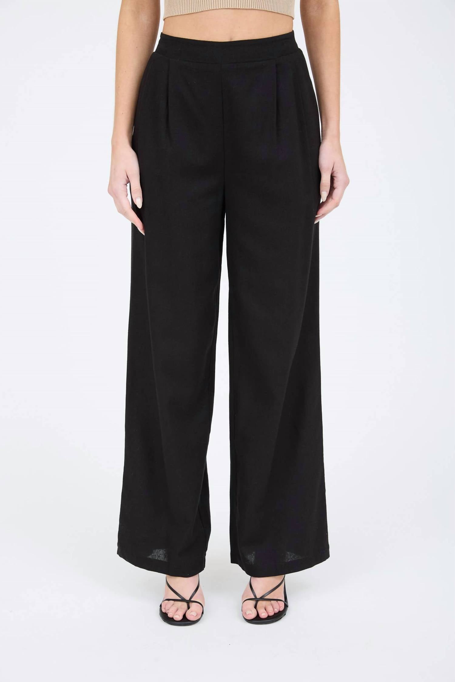 The Workshop Studio - High Waisted Front Pleat Pants