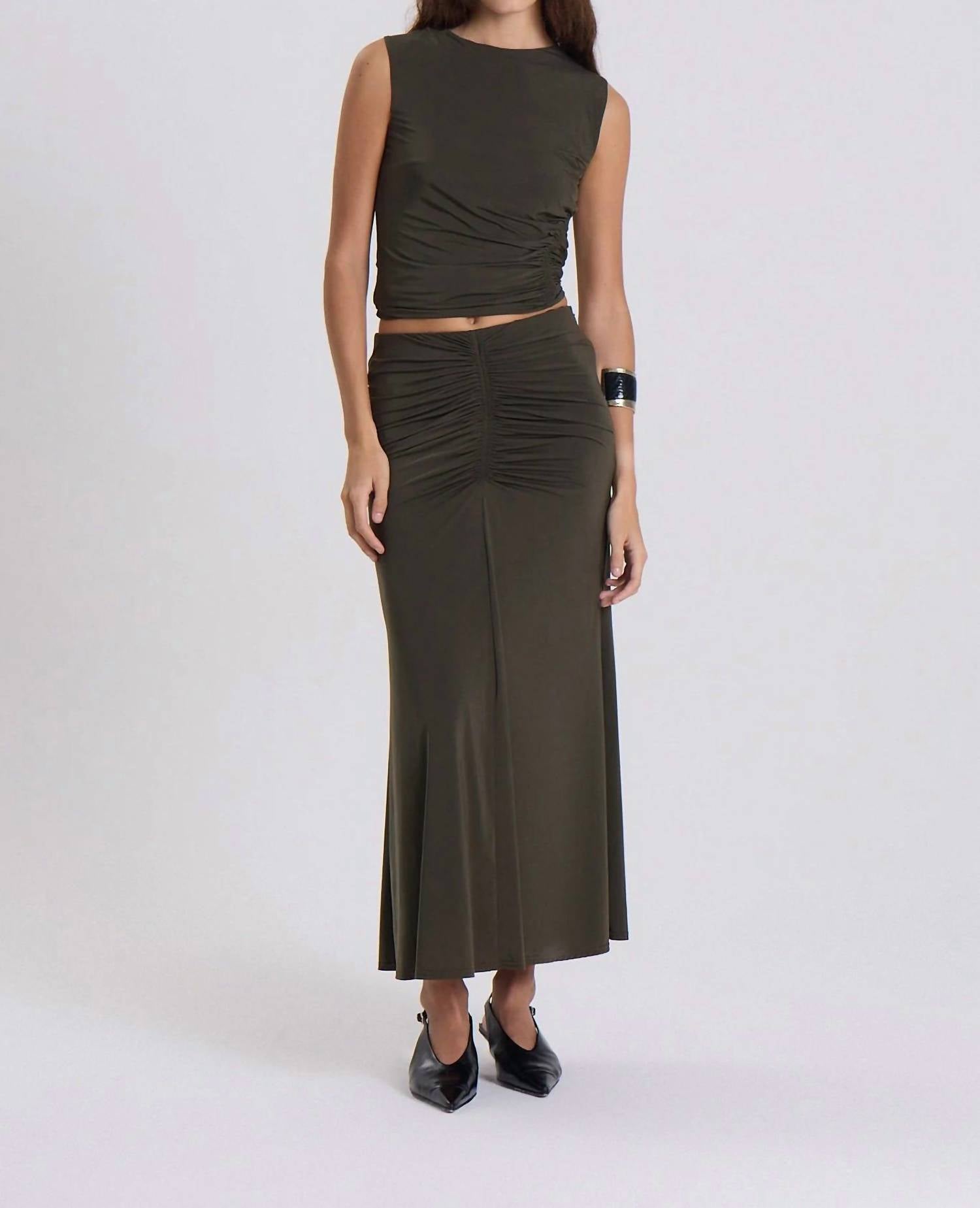 Maria Cher Woodland Lina Midi Skirt in green - women's skirt