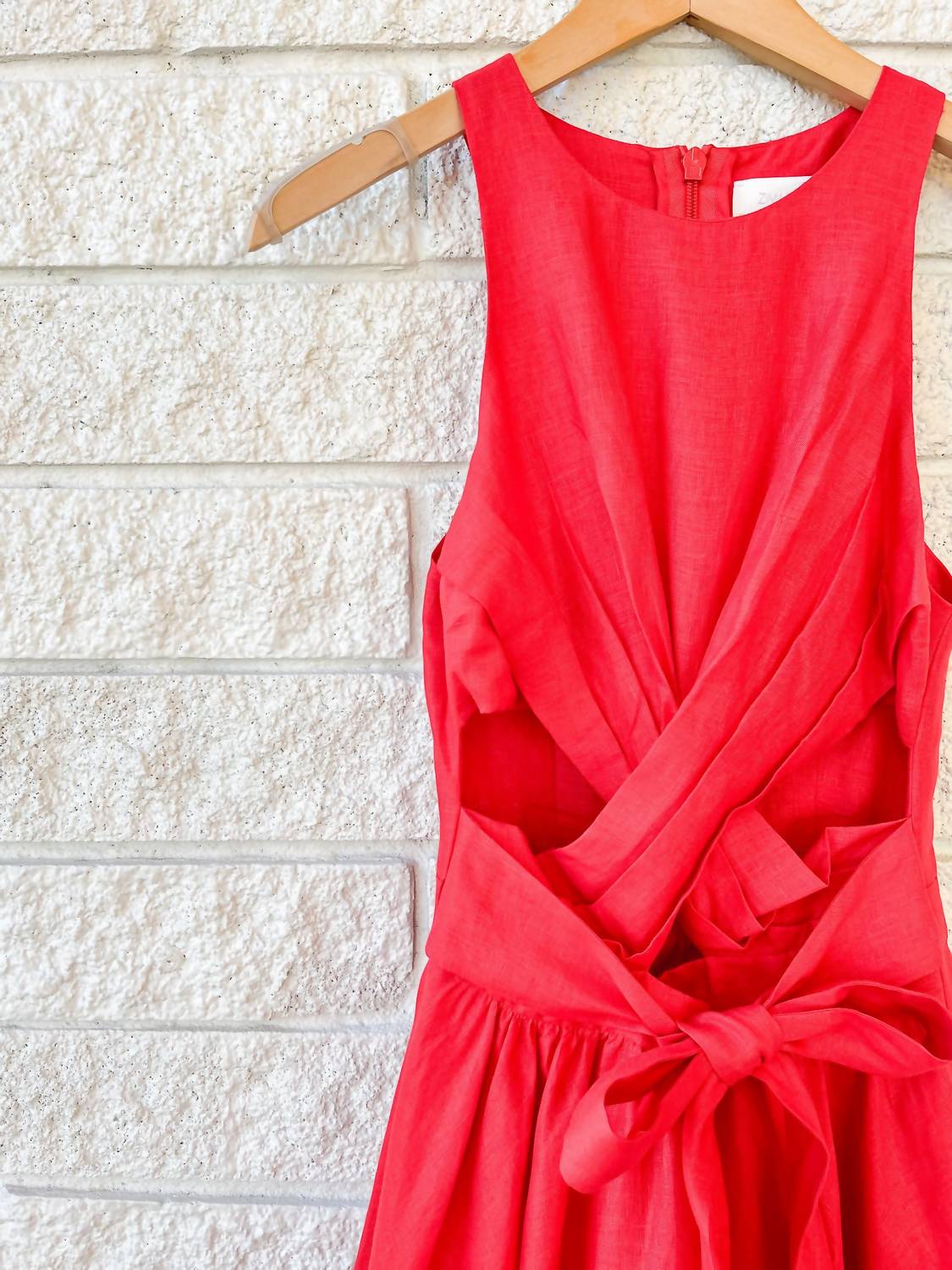 Zimmermann Patience Midi Dress in dark red - women's dress - view 4