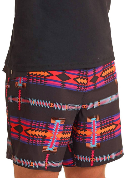 Panhandle - Aztec Print Swim Short