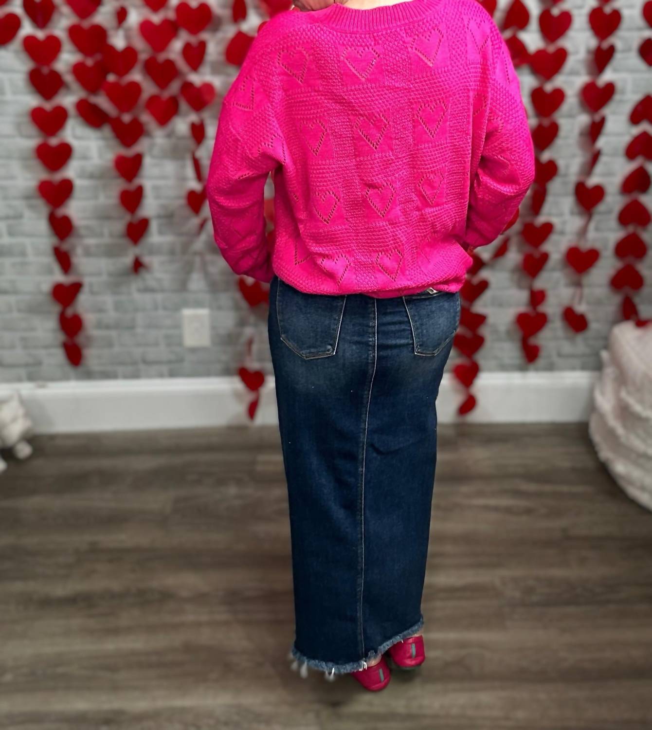 Jess Lea - Be Mine Cut Out Heart Sweater