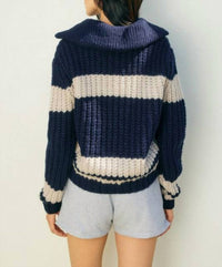 Dress Forum - Striped Sweater Jacket