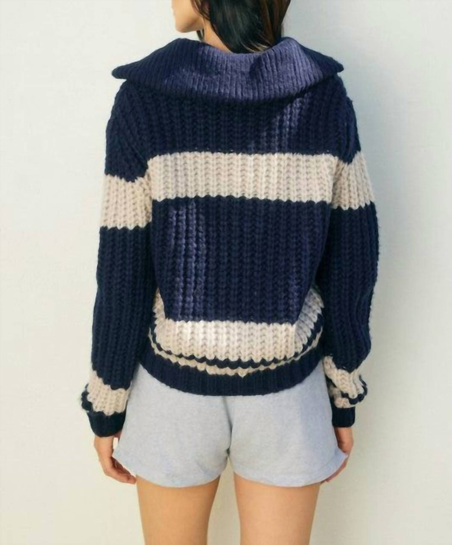Dress Forum - Striped Sweater Jacket
