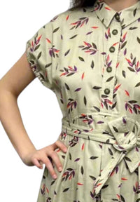 Mosaic - Floral Print Midi Dress