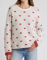 Splendid - Lolly Hearts Jacquard Sweater