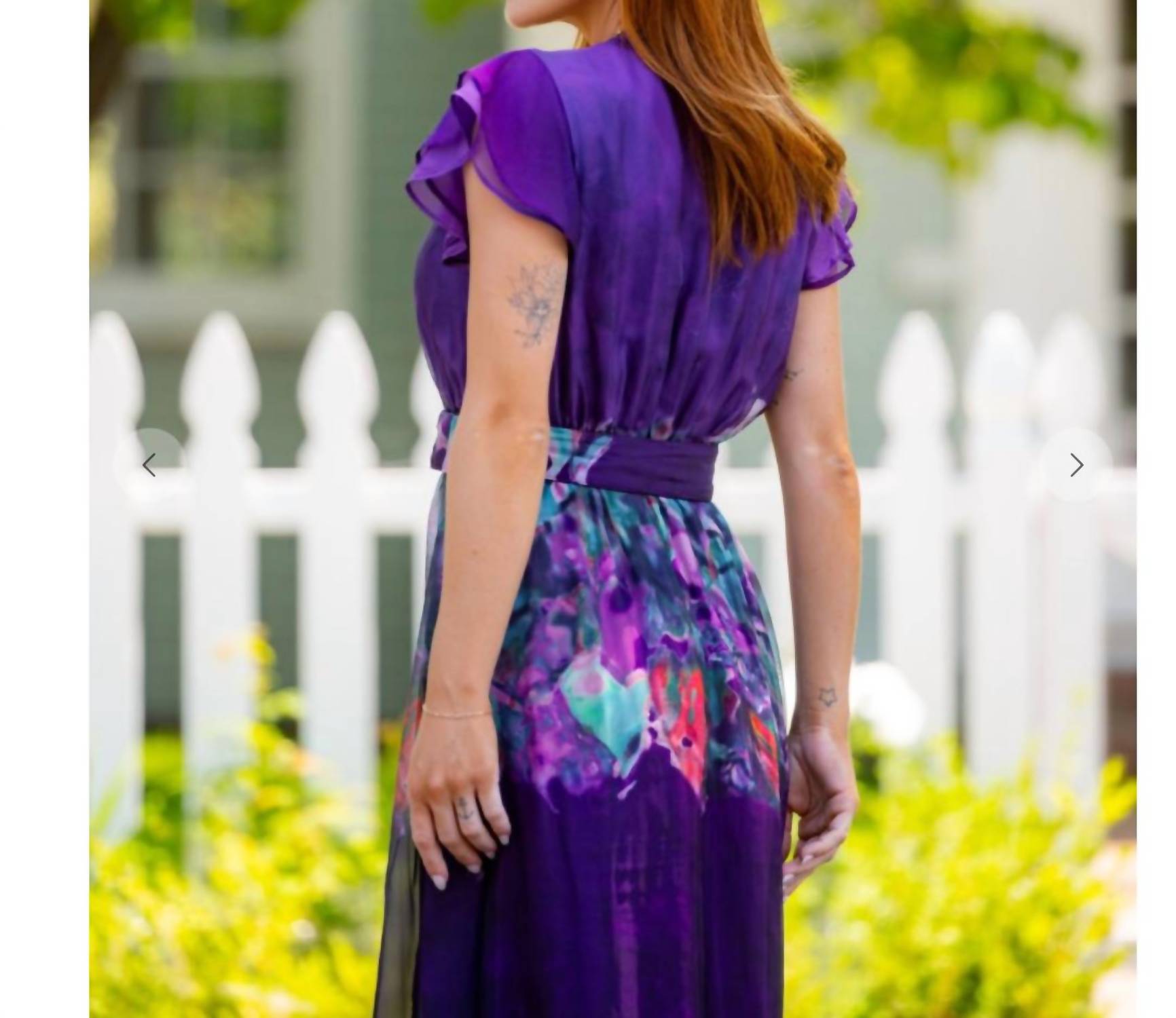 Rokoko - Watercolor Belted Maxi Dress