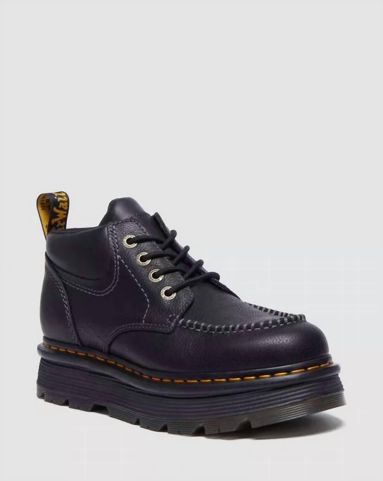 Dr. Martens - Unisex Zebzag Leather Casual 4-eye Lace-up Boots