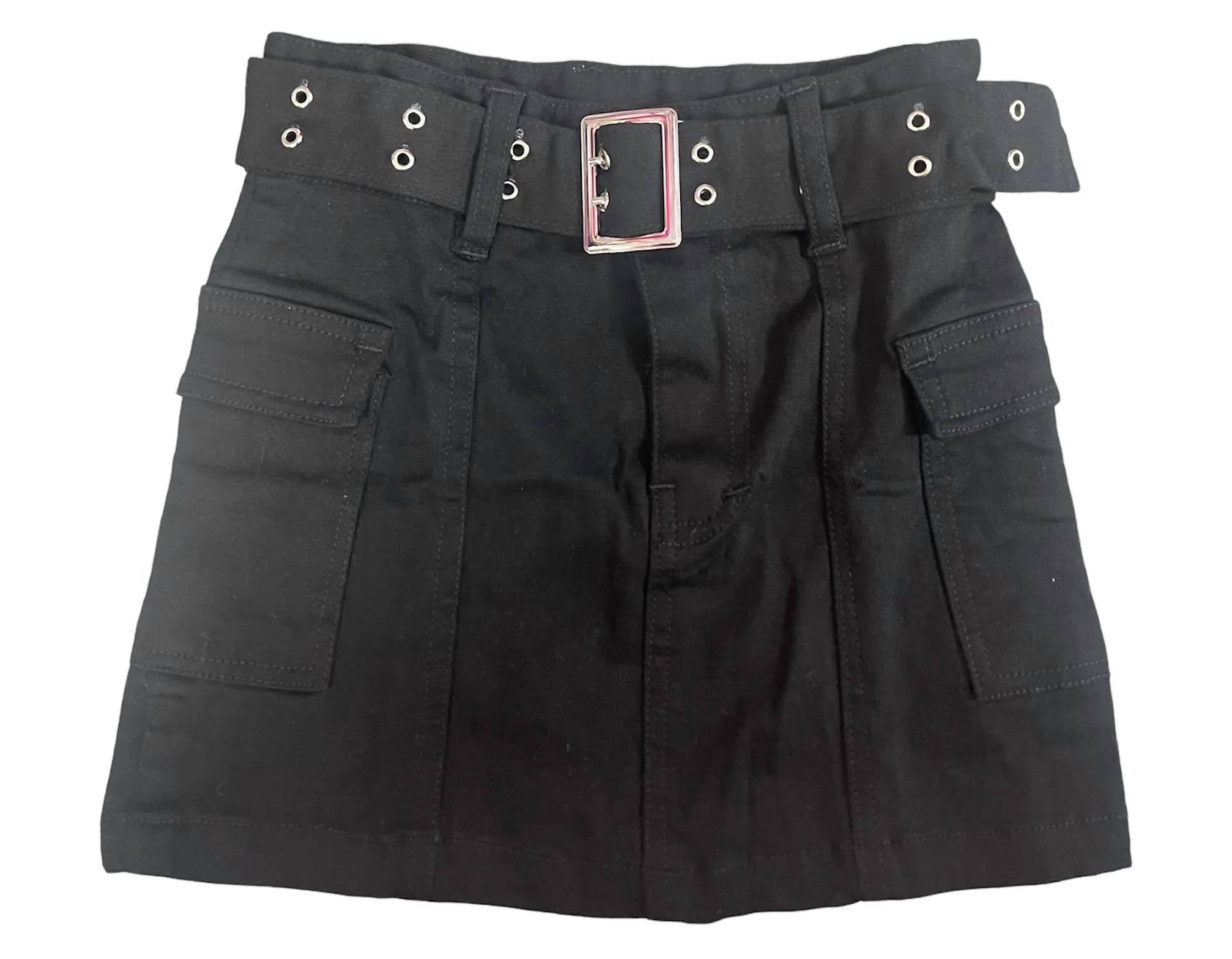 Flowers By Zoe - Tween Cargo Twill Belted Skirt