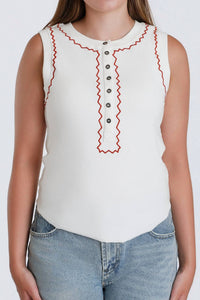 Aaron & Amber - Canyon Stitched Tank Top