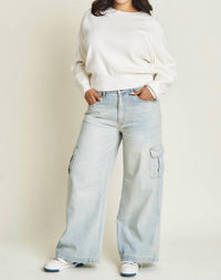 Oliver Logan Madison Wide Leg Jeans in light wash - women's jeans