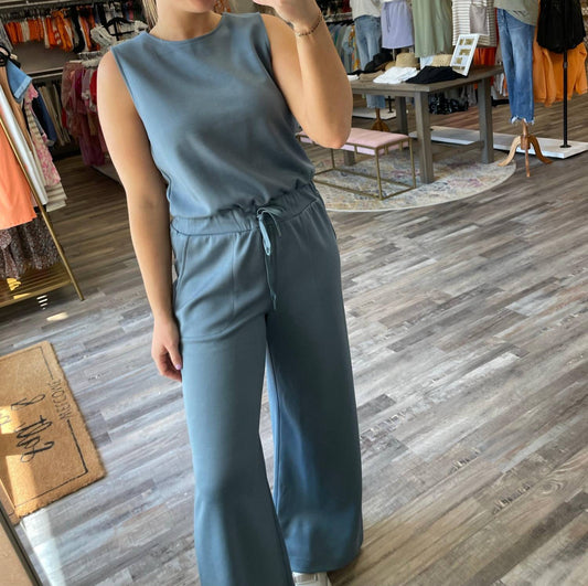 Wishlist - Wide Leg Scuba Jumpsuit