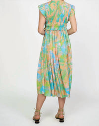 Current Air - V-neck Pleated Dress