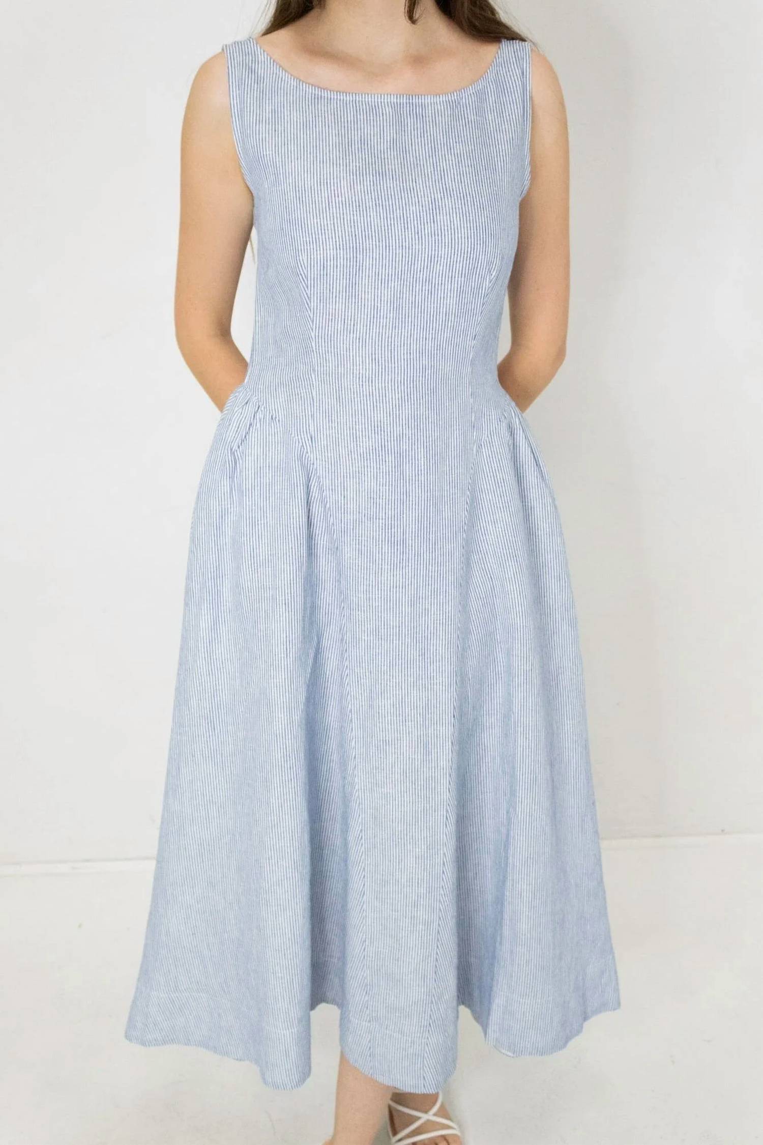 Olivaceous - Alina Stripe Maxi Dress