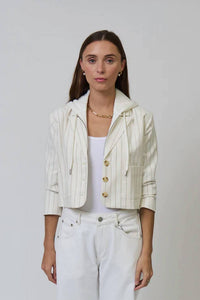 Central Park West - Serena Cropped Sleeve Dickey Jacket