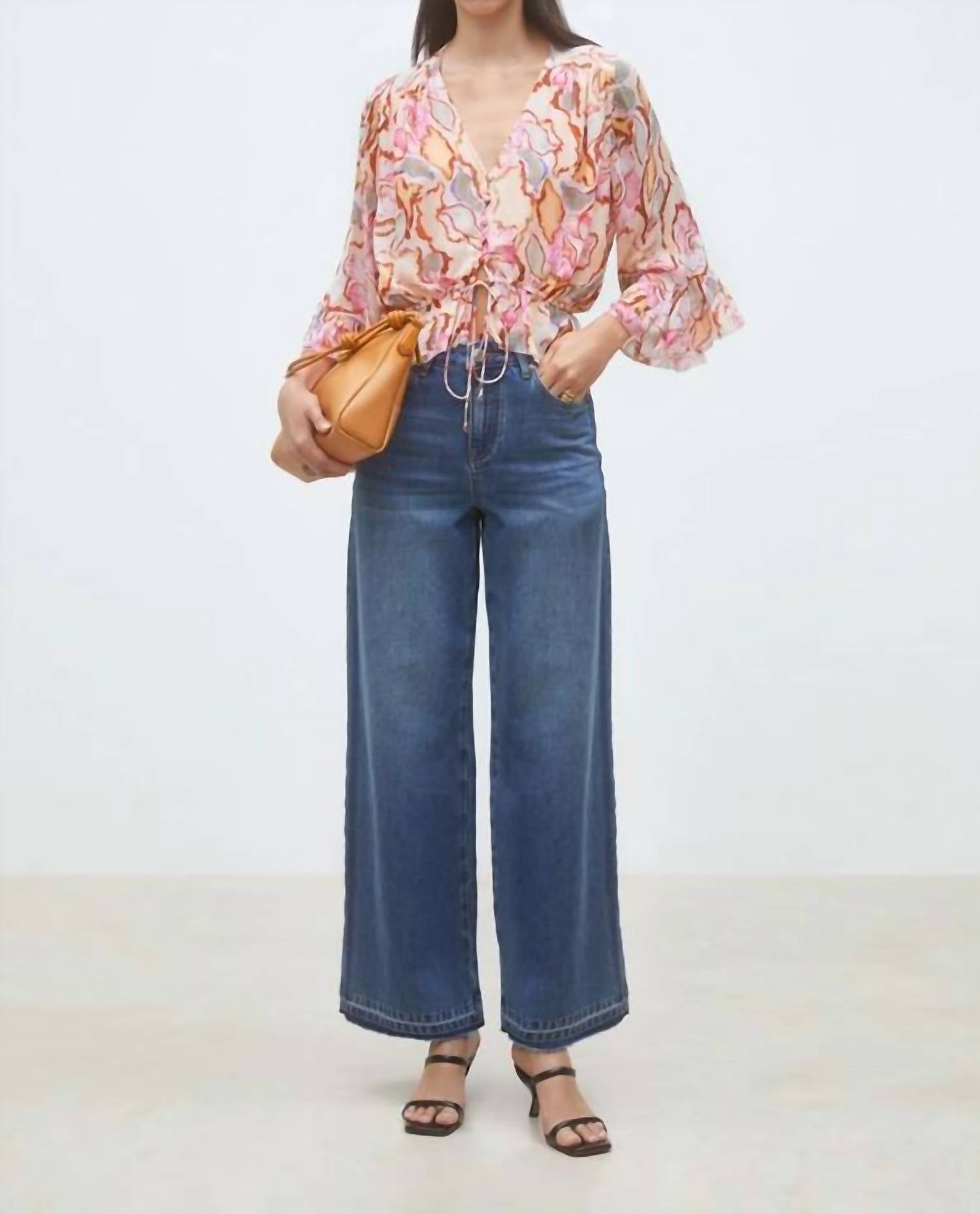 Suncoo - Lana V-neck Blouse