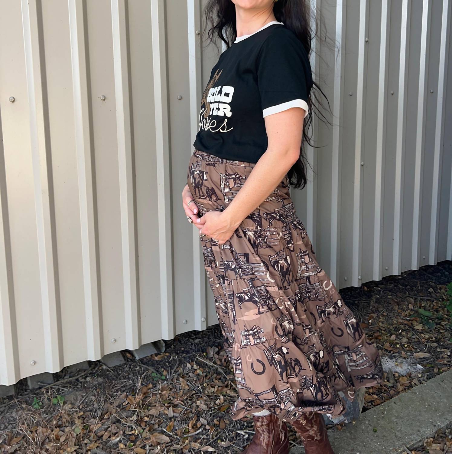 2FlyCo Hold Yer Horses Tee in black - women's t-shirt - alternate view