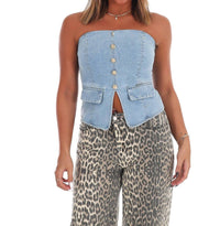 Flying Tomato - Street Style Strapless Top