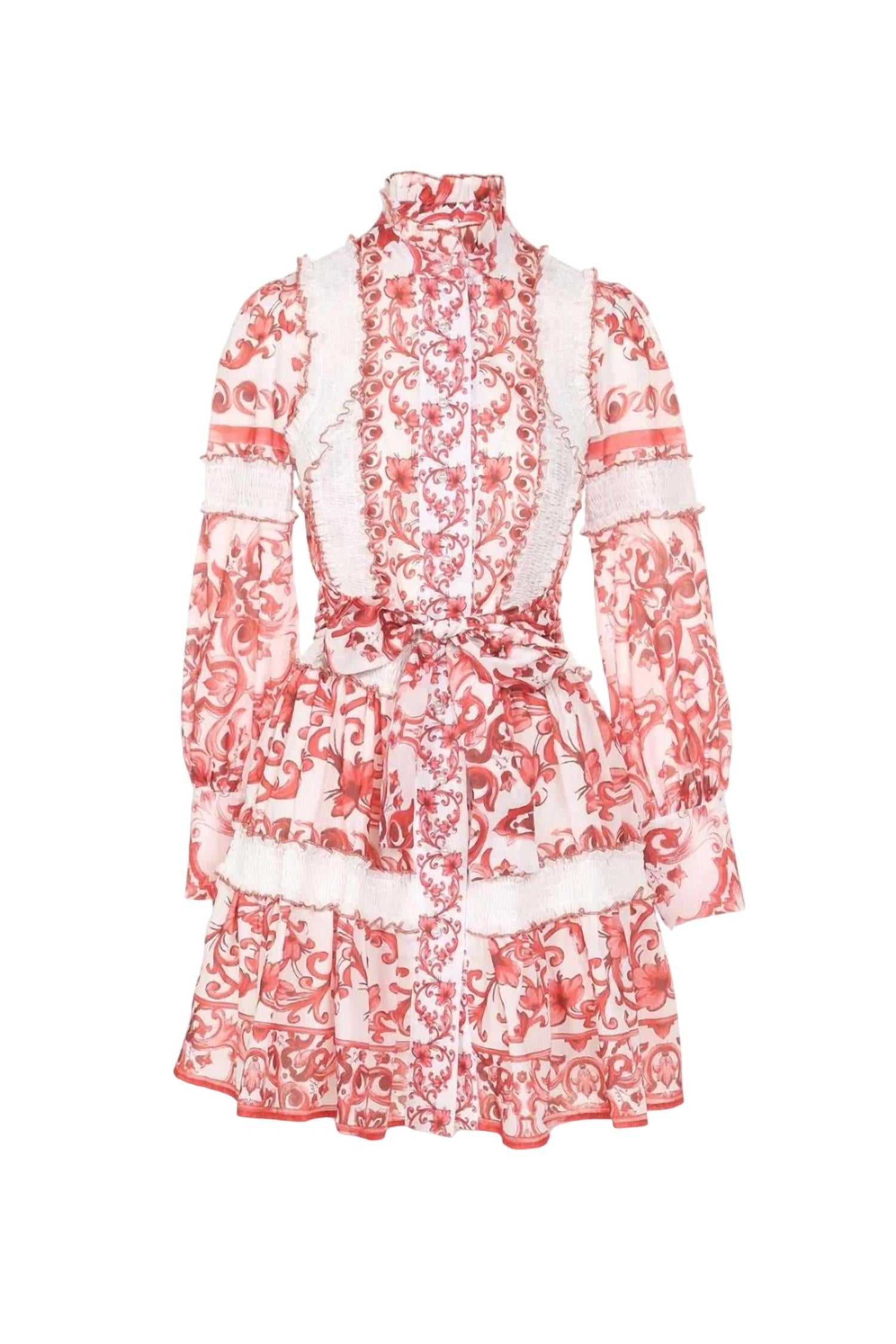 Beulahstyle - Anabella Smocking Detail Mini Dress