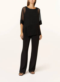 Joseph Ribkoff - Mesh & Silky Knit Cocoon Top
