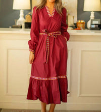 &Merci - Embroidered Long Sleeve Dress