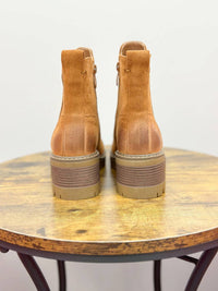 Olem - Women's Faux Suede Chunky Heel Bootie