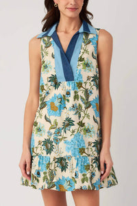 Thml - Mixed Media Floral Tiered Dress