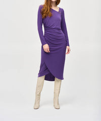 Joseph Ribkoff - Jewel Neck Bodycon Midi Dress