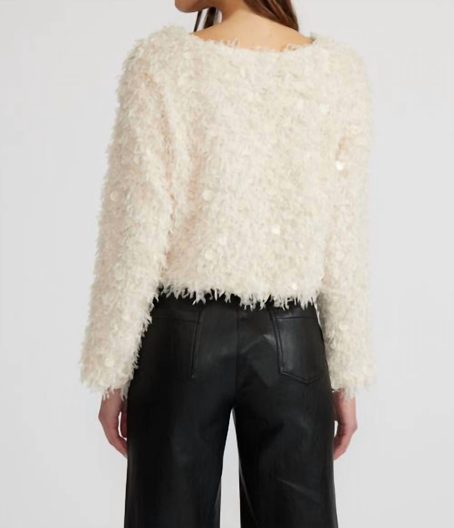 Lucy Paris - Erna Cropped Knit Sweater