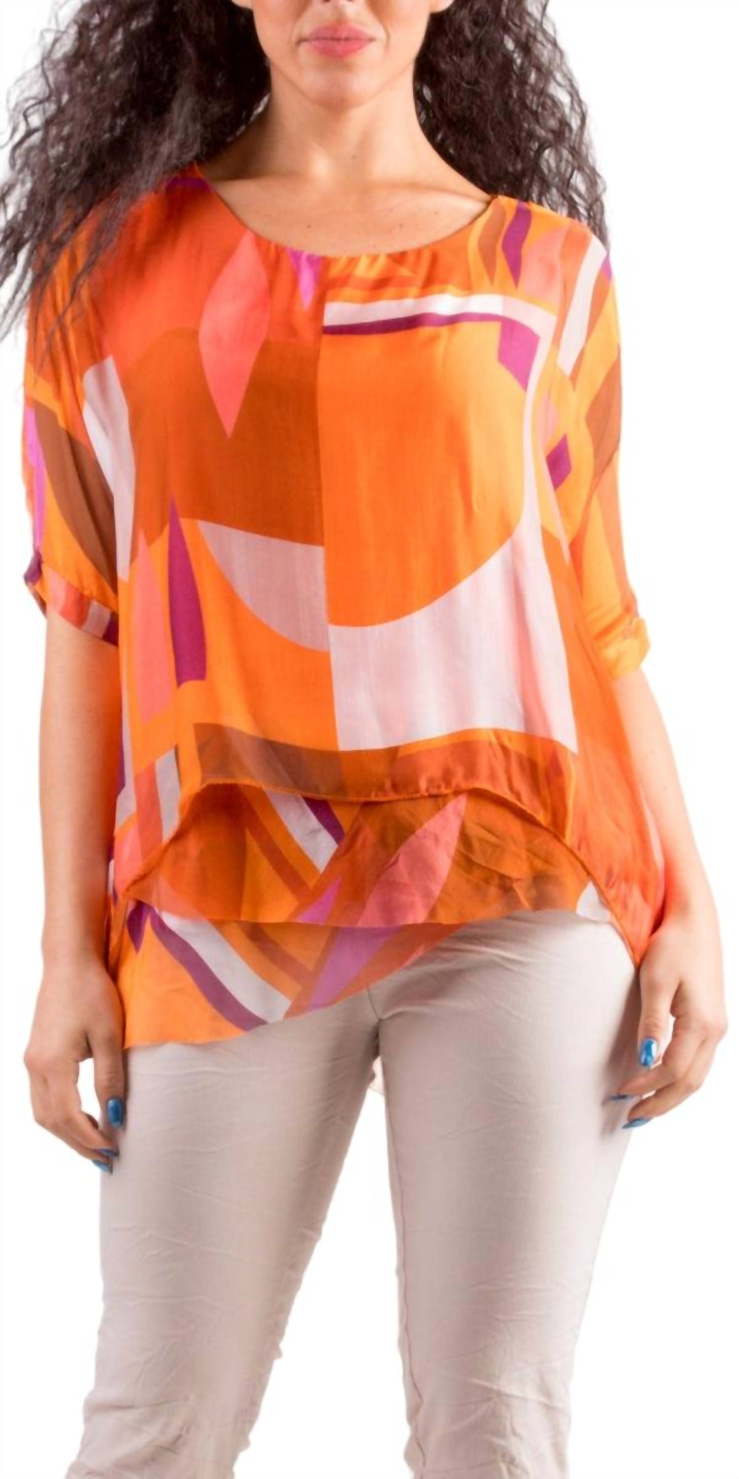 Gigi Moda - Carmelina Graphic Silk Kaftan
