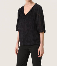 Soaked In Luxury - Felisia V-neck Half Sleeve Blouse