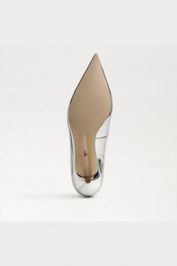Sam Edelman Women's Kaya Pointed Toe Kitten Heel Pump in soft silver metallic - women's heels - view 5