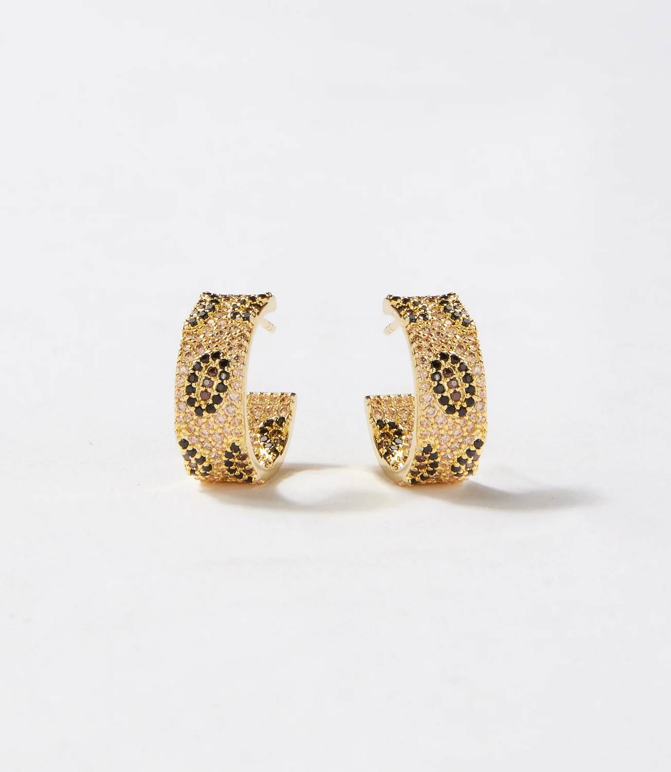 Native Gem - Leopard Crystal Hoop Earrings